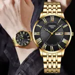  Nibosi 2527 Classic Stainless Steel Analog Fashion Men's Watch – Dial Color: Black Gold, Strap Color: Gold – Thumbnail 3